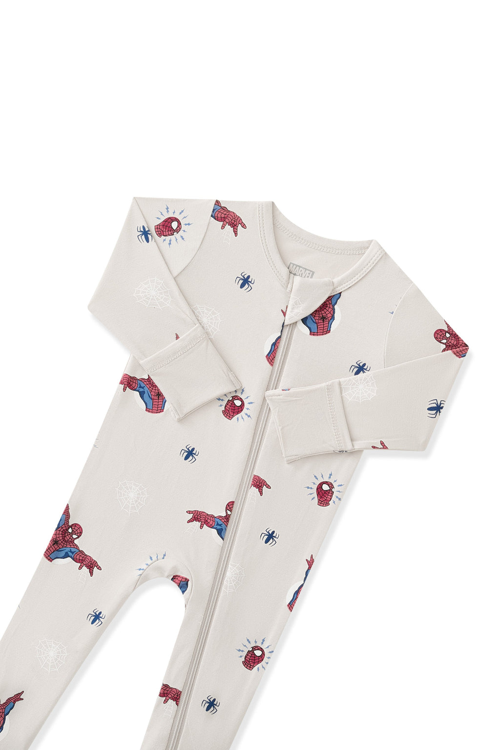 Zippered Footie in Spider-Man