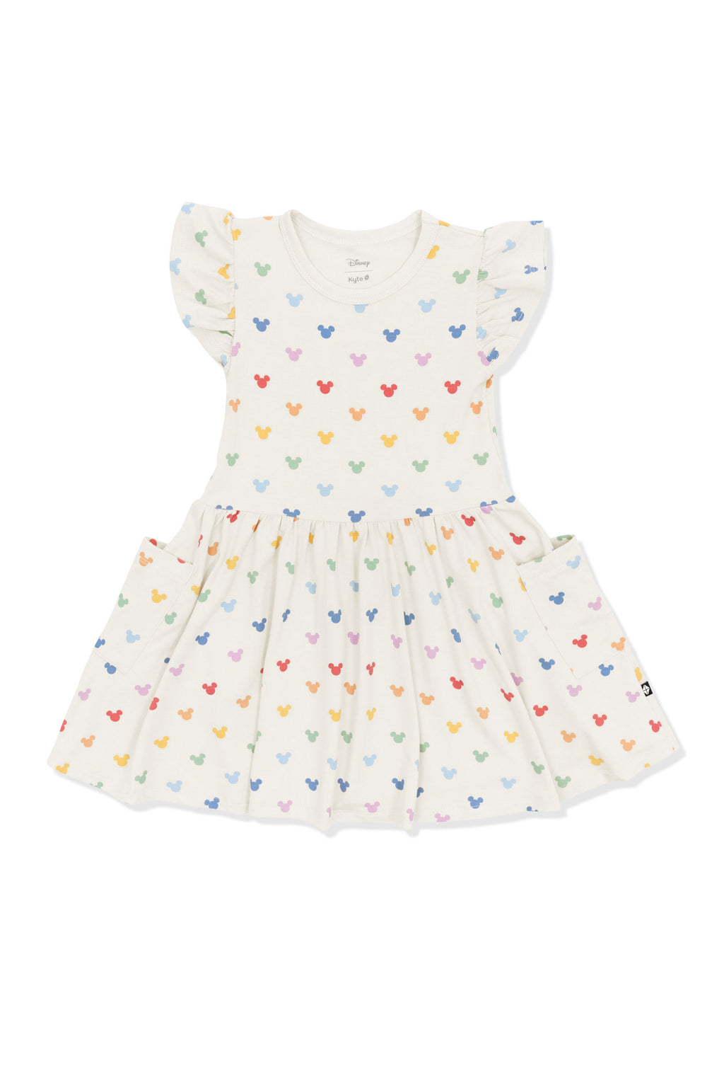Pocket Dress in Pastel Mickey Mouse