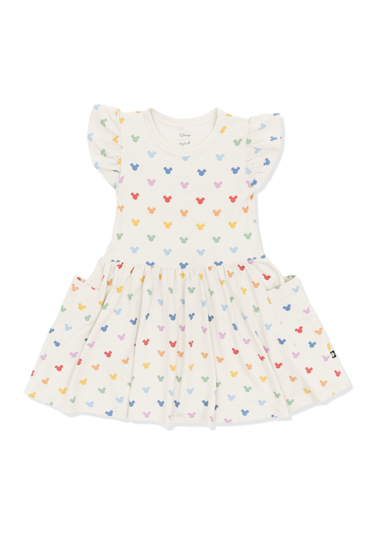 Pocket Dress in Pastel Mickey Mouse