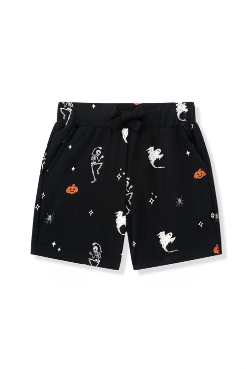 Drawstring Short in Halloween Friends