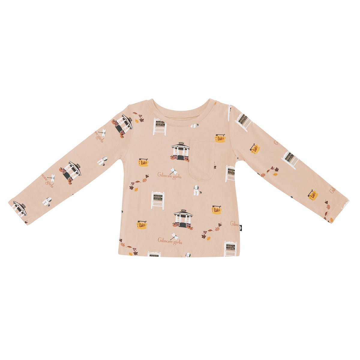 Long Sleeve Toddler Crew Neck Tee in Gilmore Girls