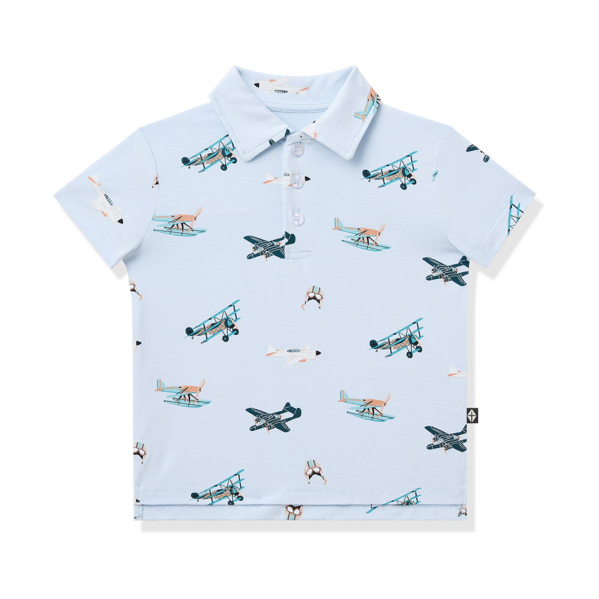 Toddler Short Sleeve Polo in Take Off