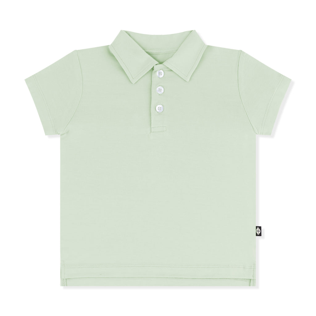 Toddler Short Sleeve Polo in Basil