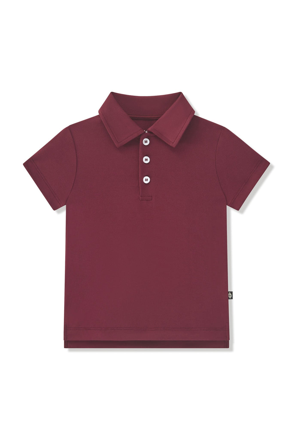 Toddler Short Sleeve Polo in Burgundy