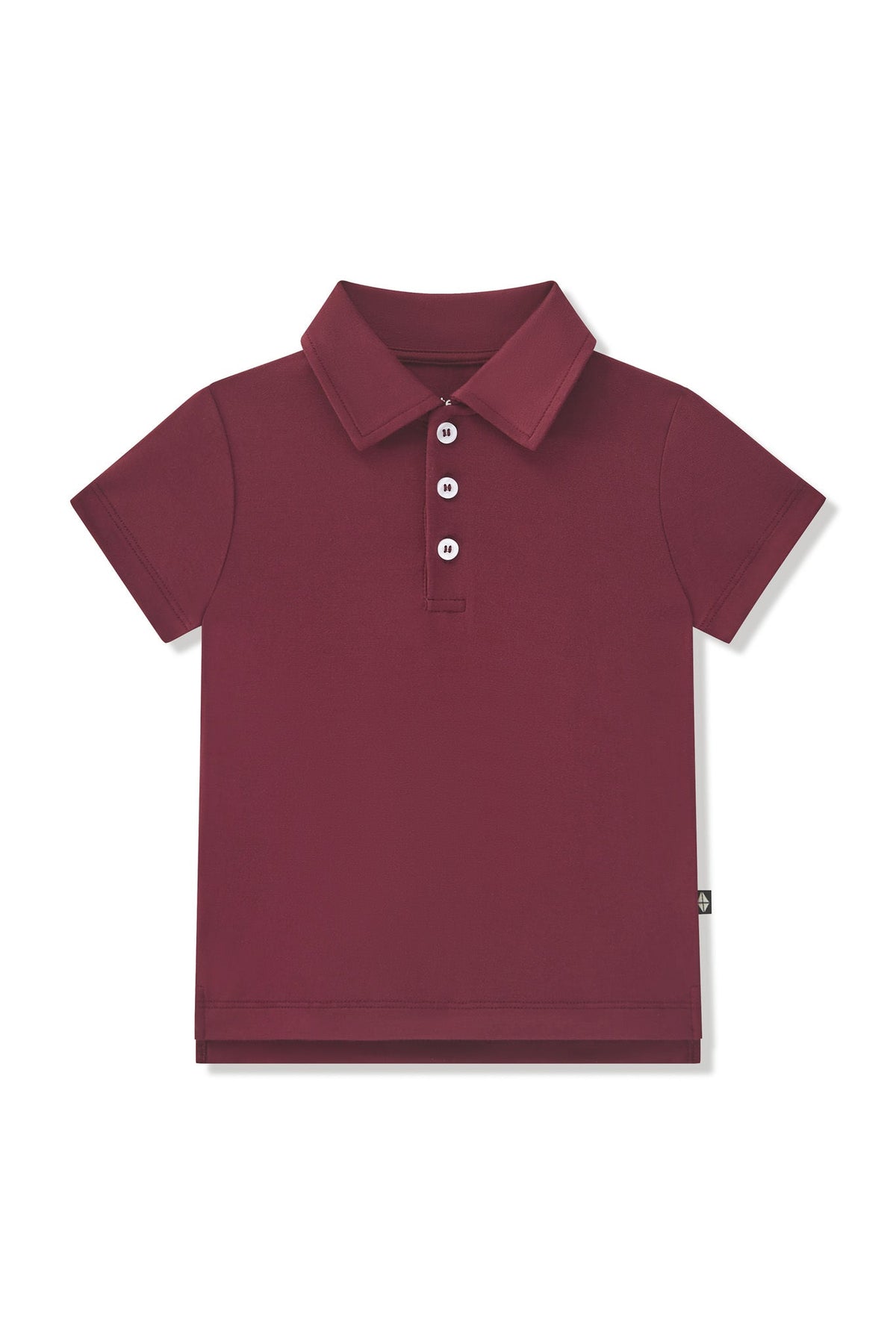 Toddler Short Sleeve Polo in Burgundy