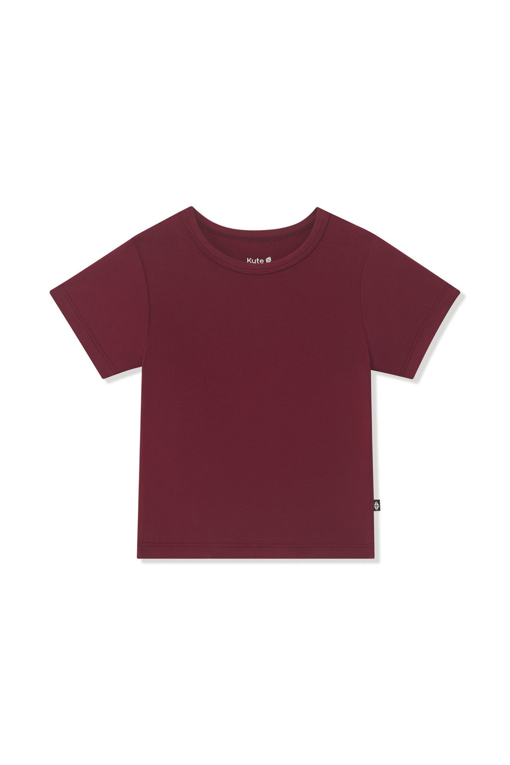 Toddler Basic Tee in Burgundy