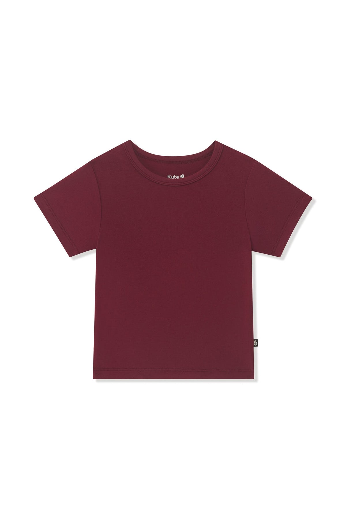 Toddler Basic Tee in Burgundy