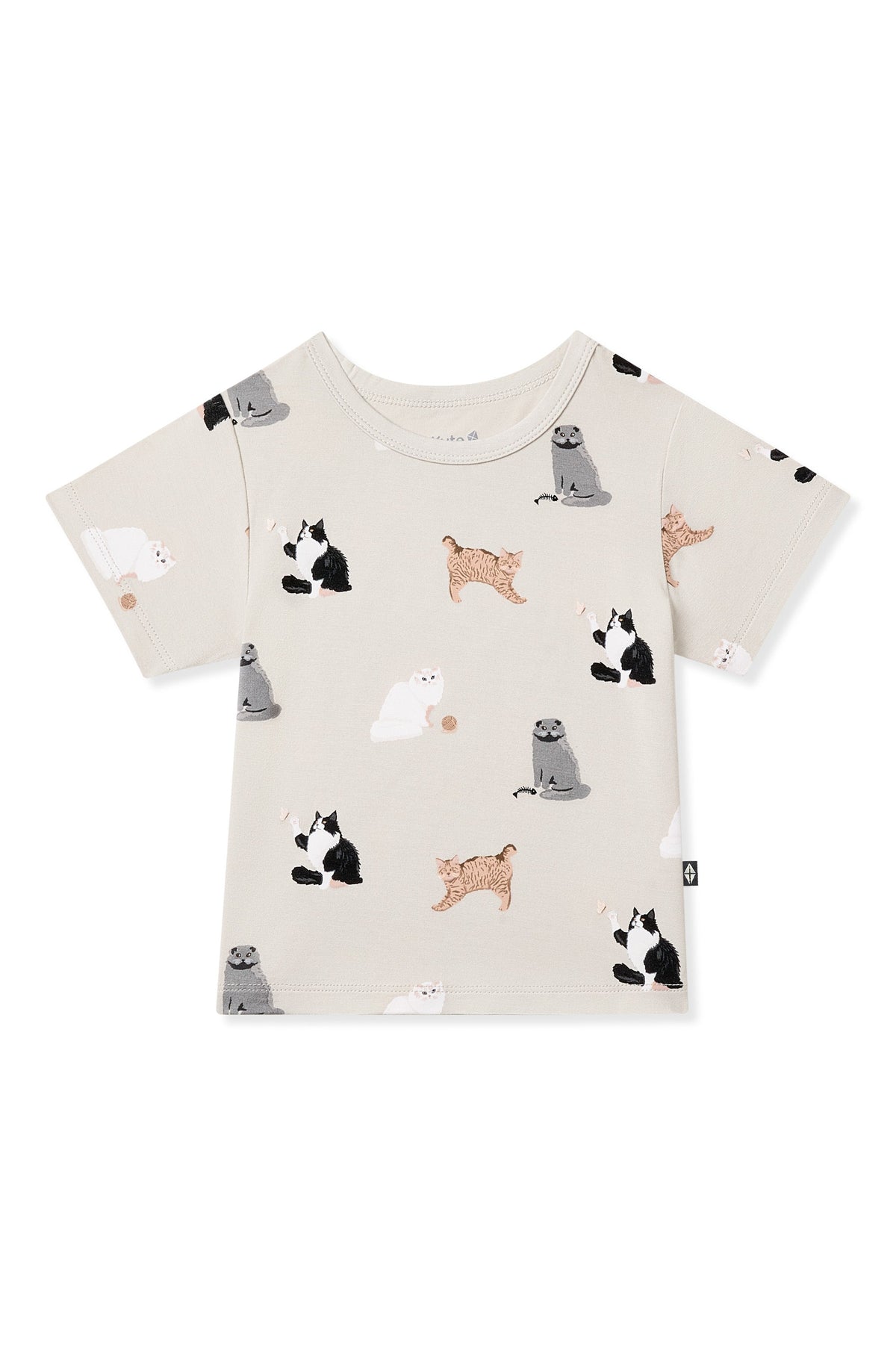 Toddler Basic Tee in Fluffy Cat