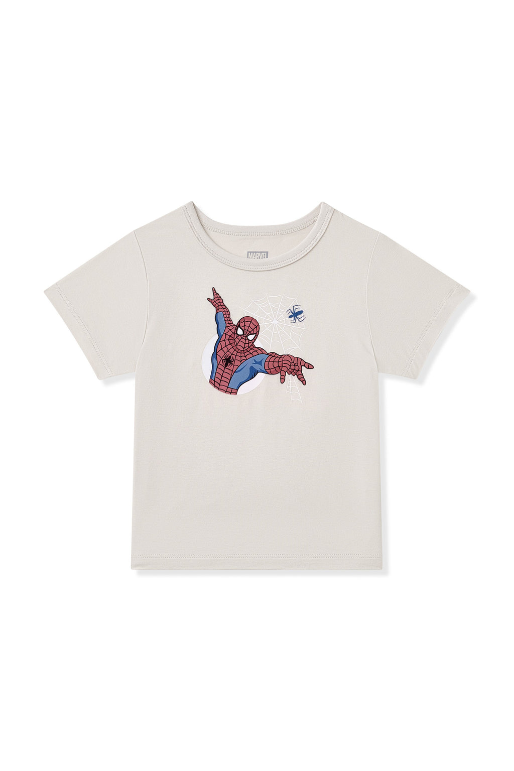 Toddler Basic Tee in Spider-Man on Oat