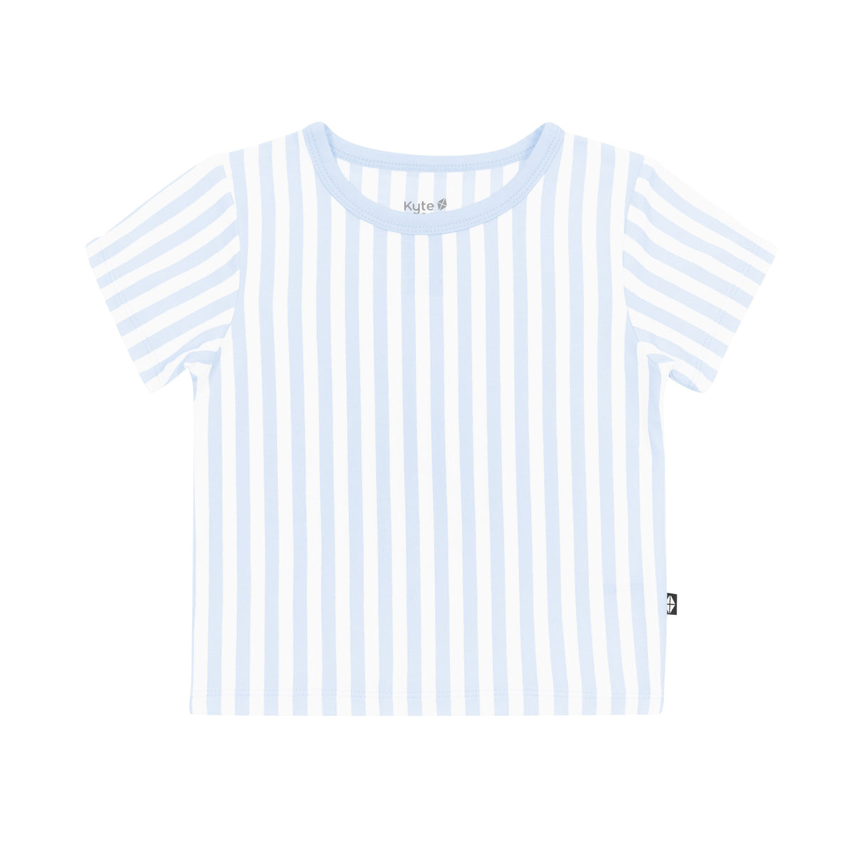 Toddler Basic Tee in Small Mist Stripe