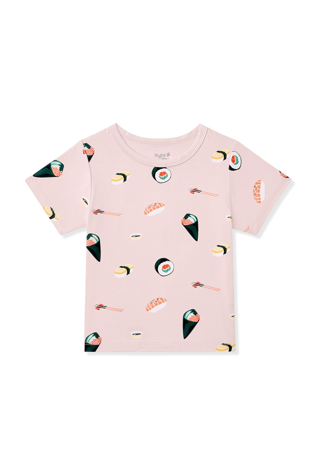 Toddler Basic Tee in Blush Sushi