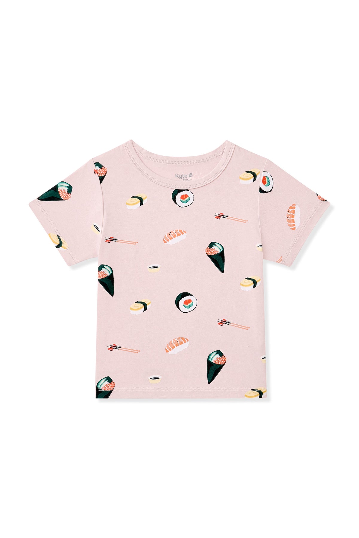 Toddler Basic Tee in Blush Sushi
