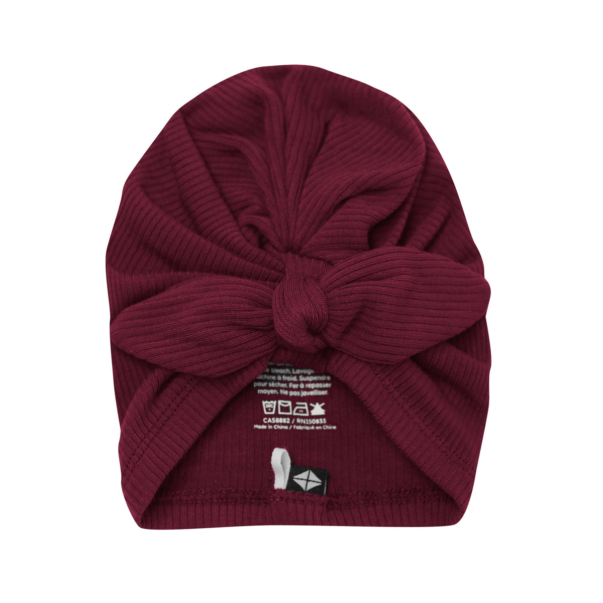 Ribbed Headwrap in Burgundy