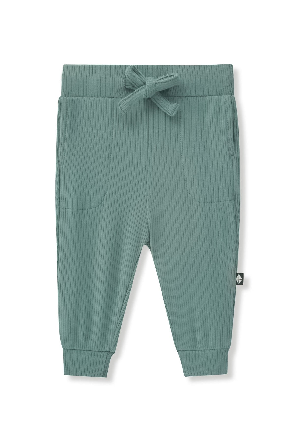 Ribbed Jogger Pant in Pine