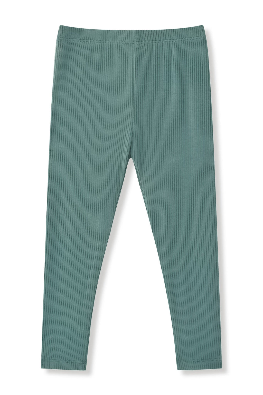 Ribbed Leggings in Pine