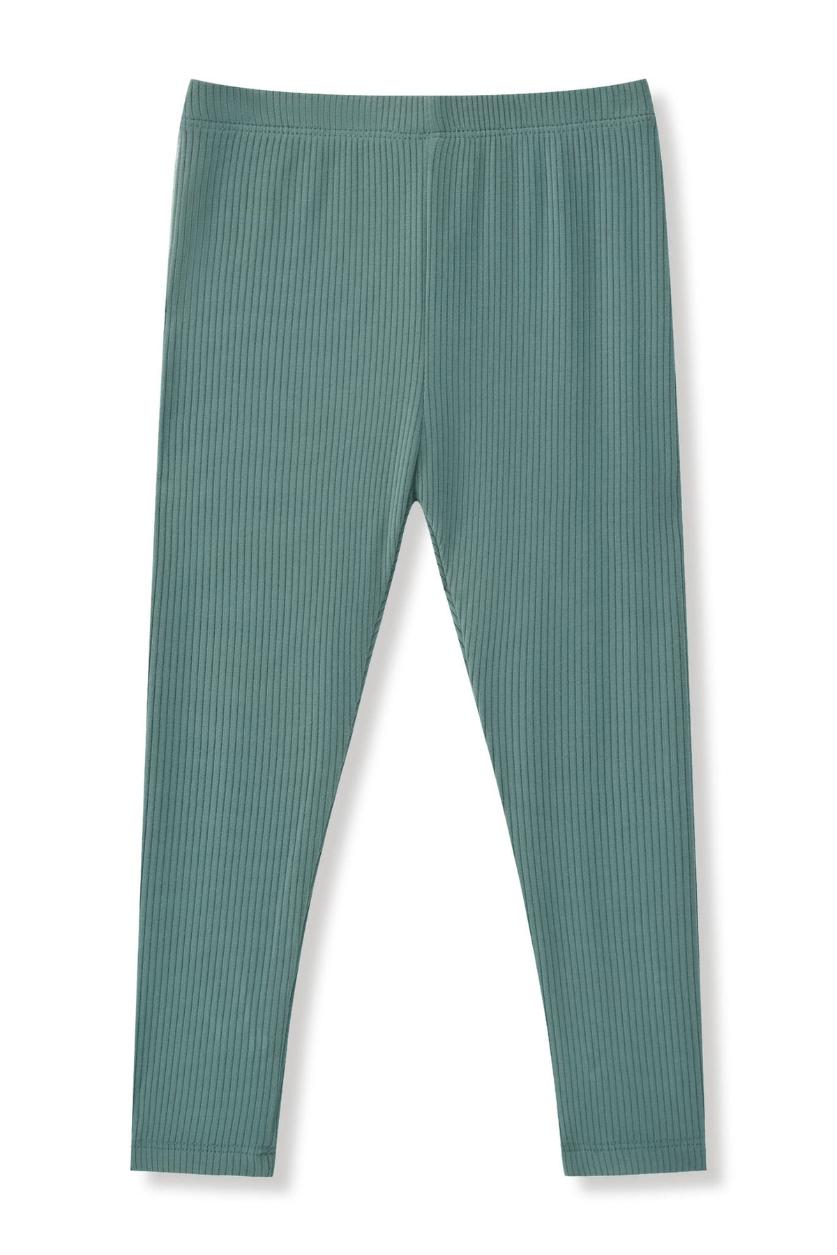 Ribbed Leggings in Pine