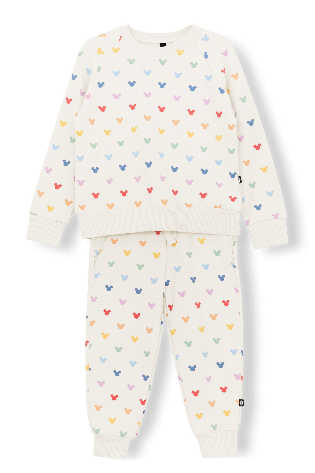 Long Sleeve Jogger Set in Pastel Mickey Mouse