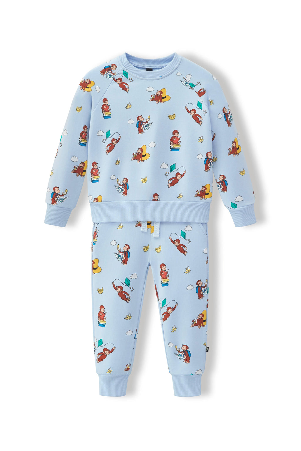 Long Sleeve Jogger Set in Curious George