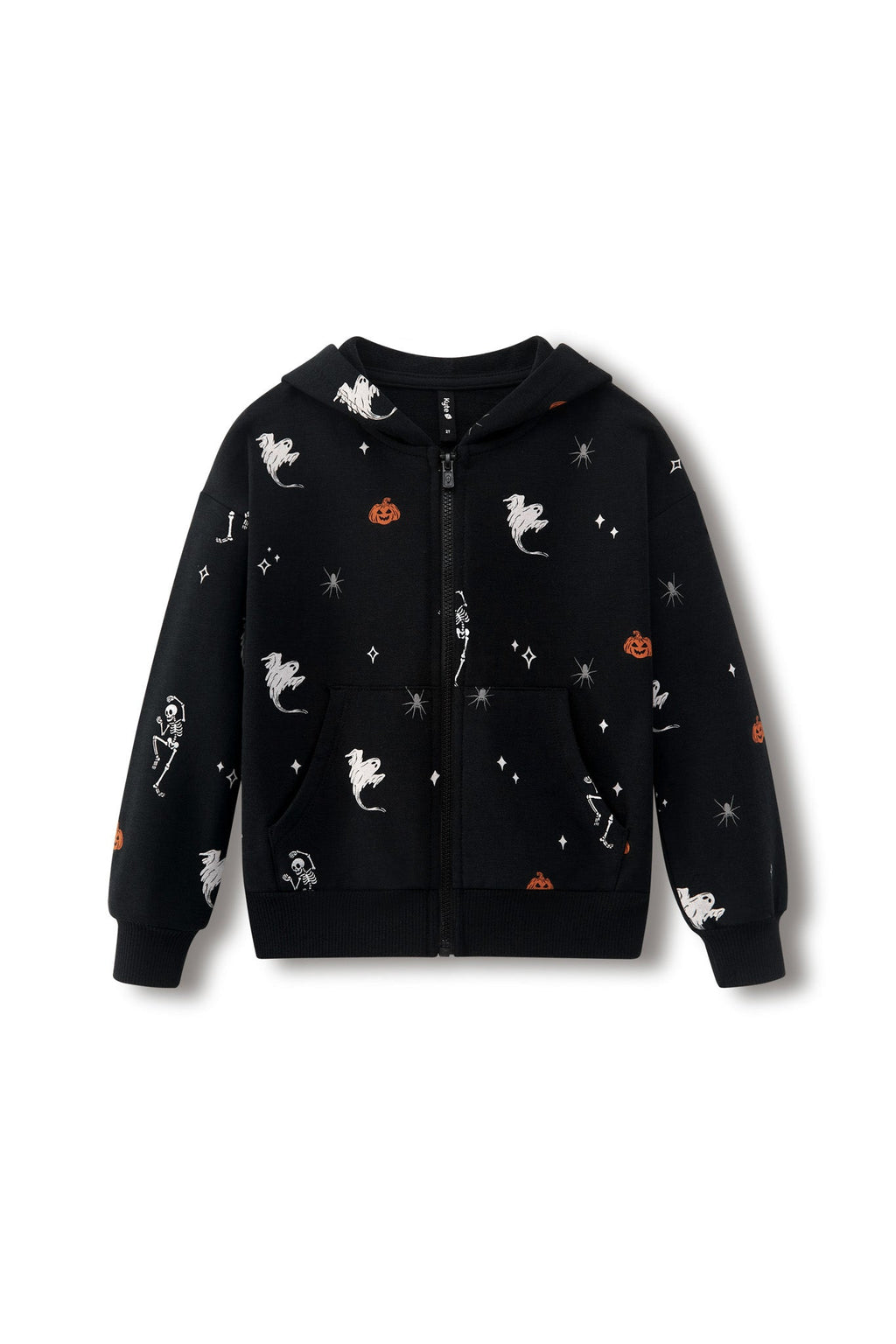 Zip-Up Hoodie in Halloween Friends