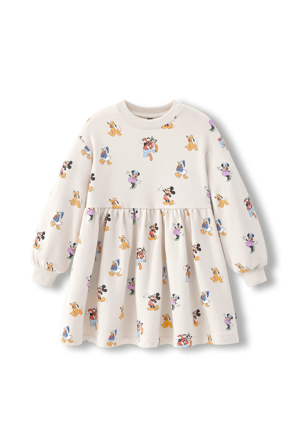 Long Sleeve Skater Dress in Mickey Mouse and Friends