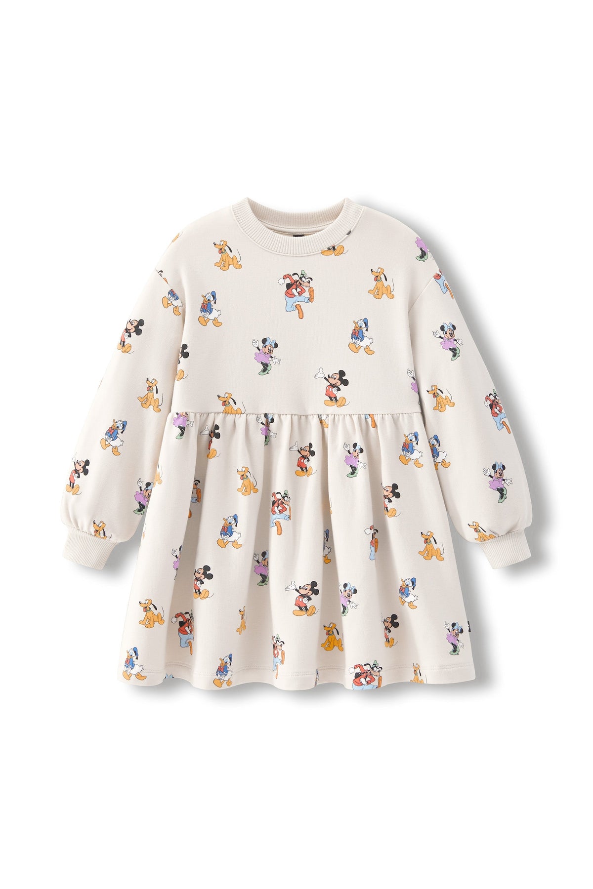 Long Sleeve Skater Dress in Mickey Mouse and Friends