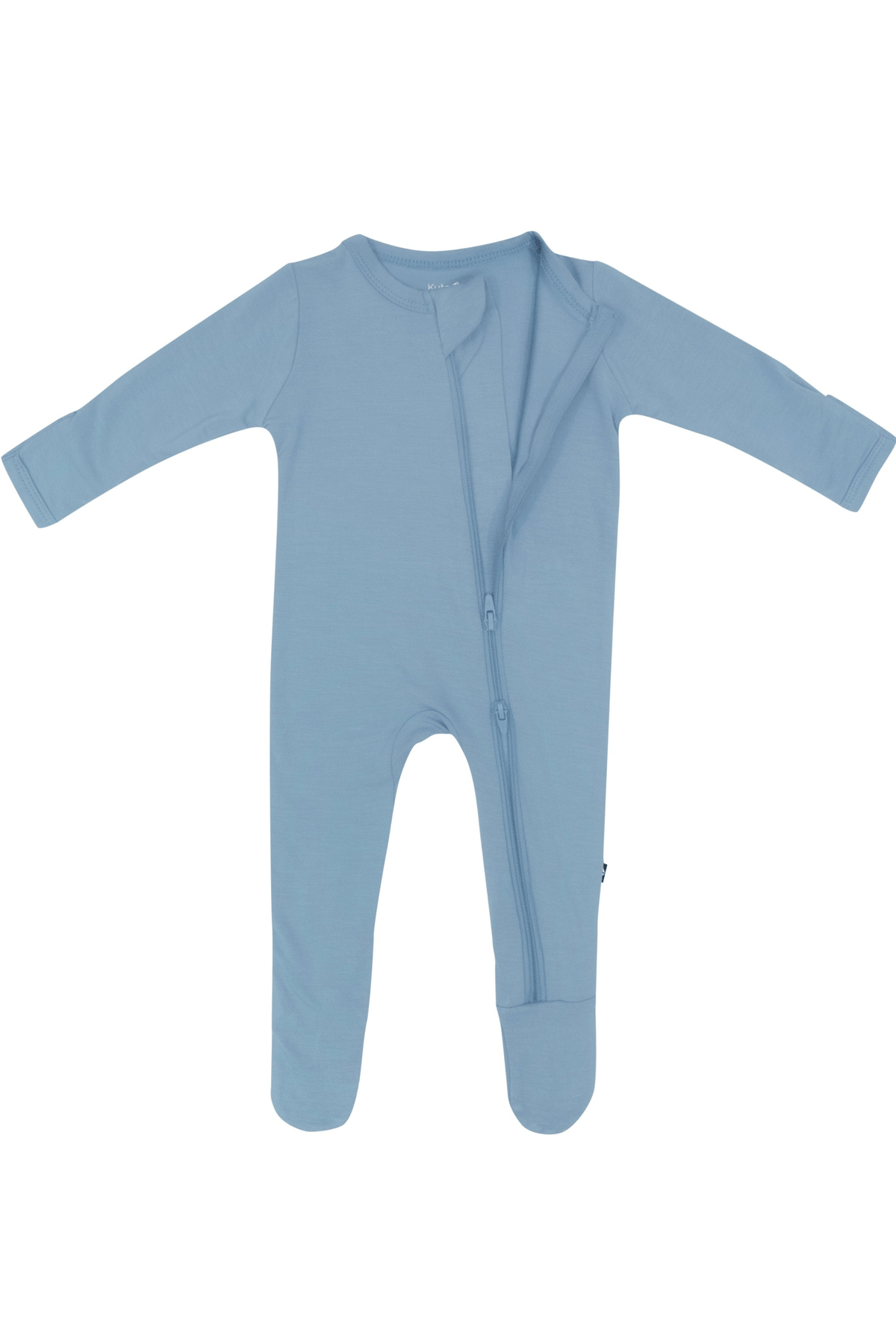 Zippered Footie in Slate