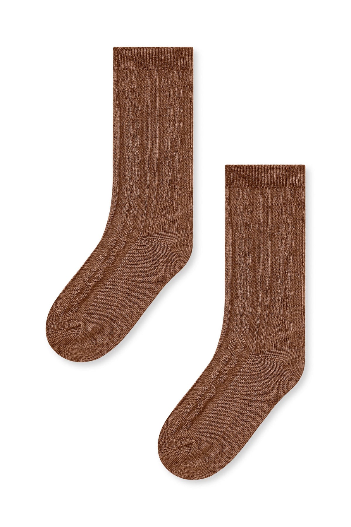 Knee High Socks in Latte