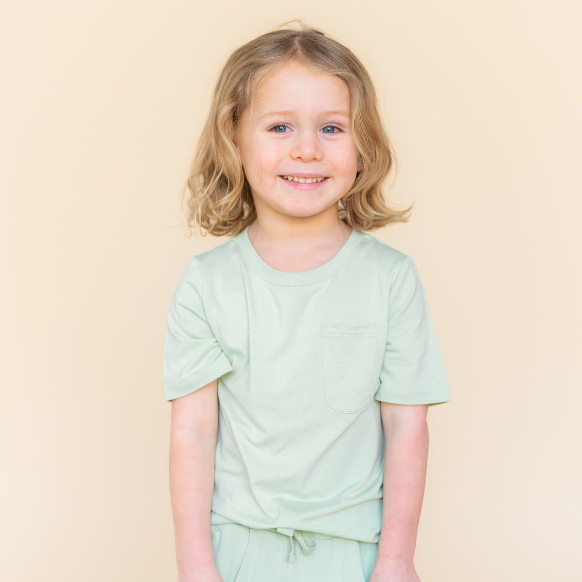Toddler Crew Neck Tee in Basil