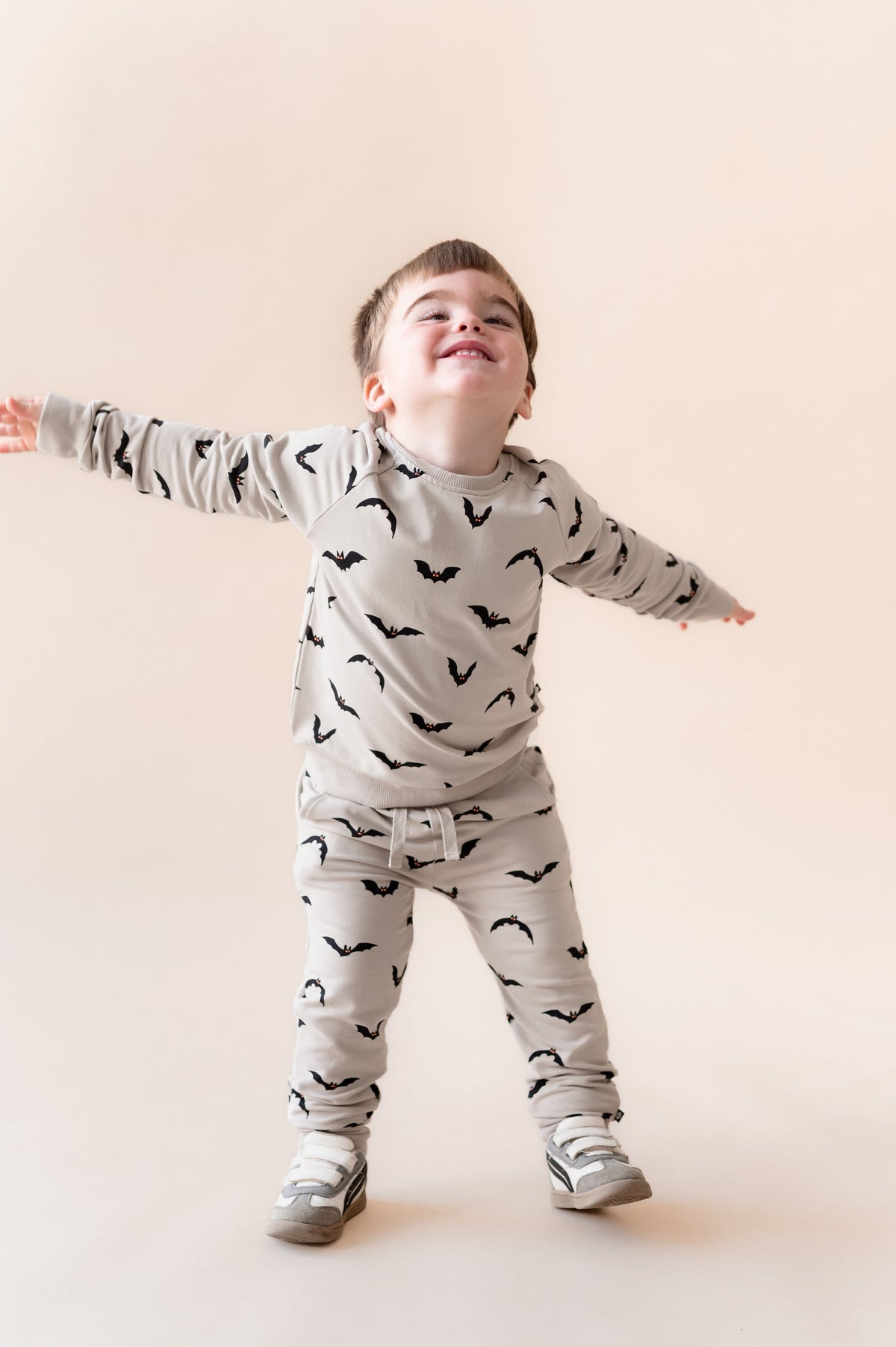 Long Sleeve Jogger Set in Bats