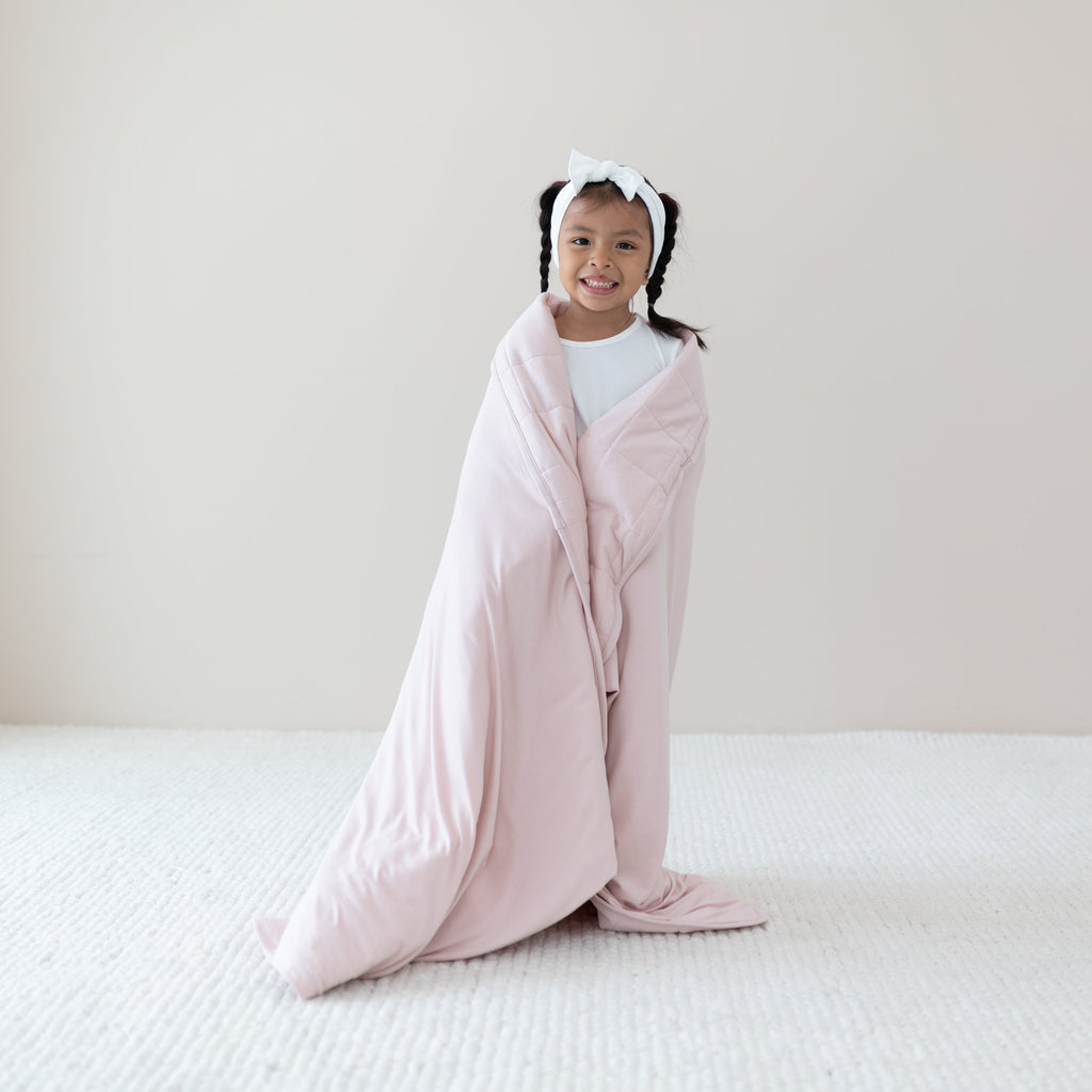 Youth Blanket in Blush 2.5