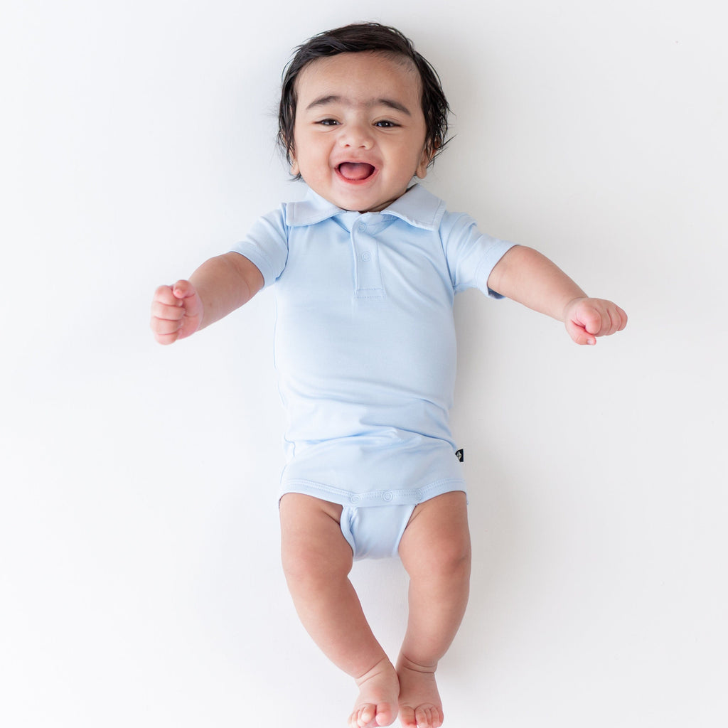Polo Bodysuit in Breeze