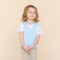 Tuxedo Vest in Breeze
