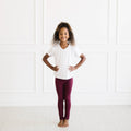 Toddler Leggings in Burgundy