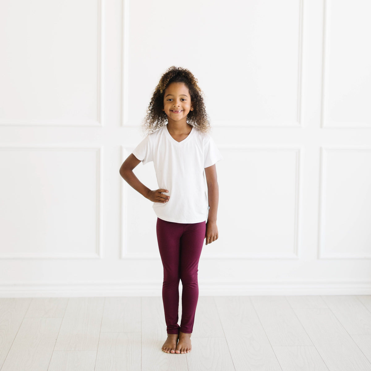 Toddler Leggings in Burgundy
