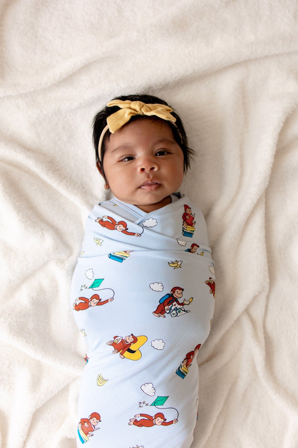 Swaddle Blanket in Curious George