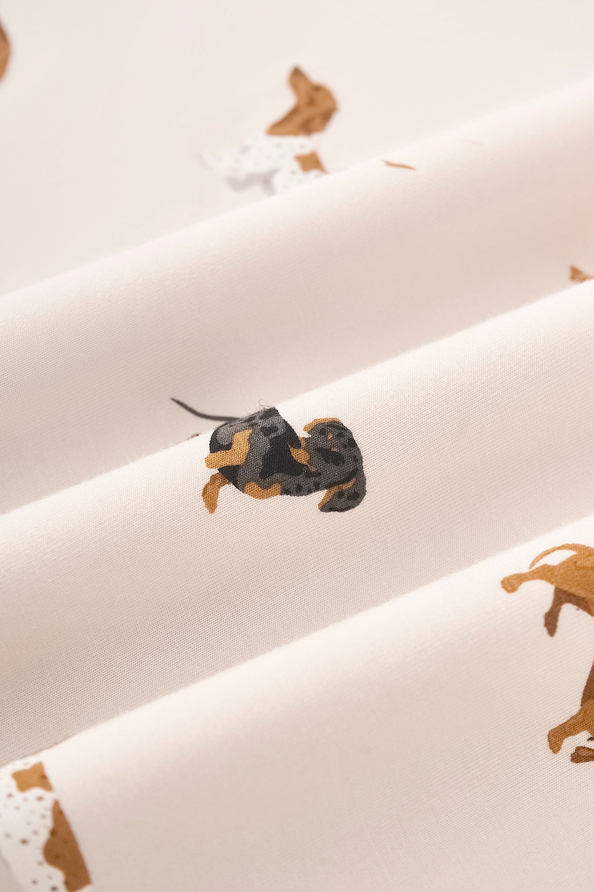 Zipper Shortall Romper in Dachshund