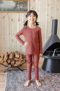 Long Sleeve Pajamas in Ember