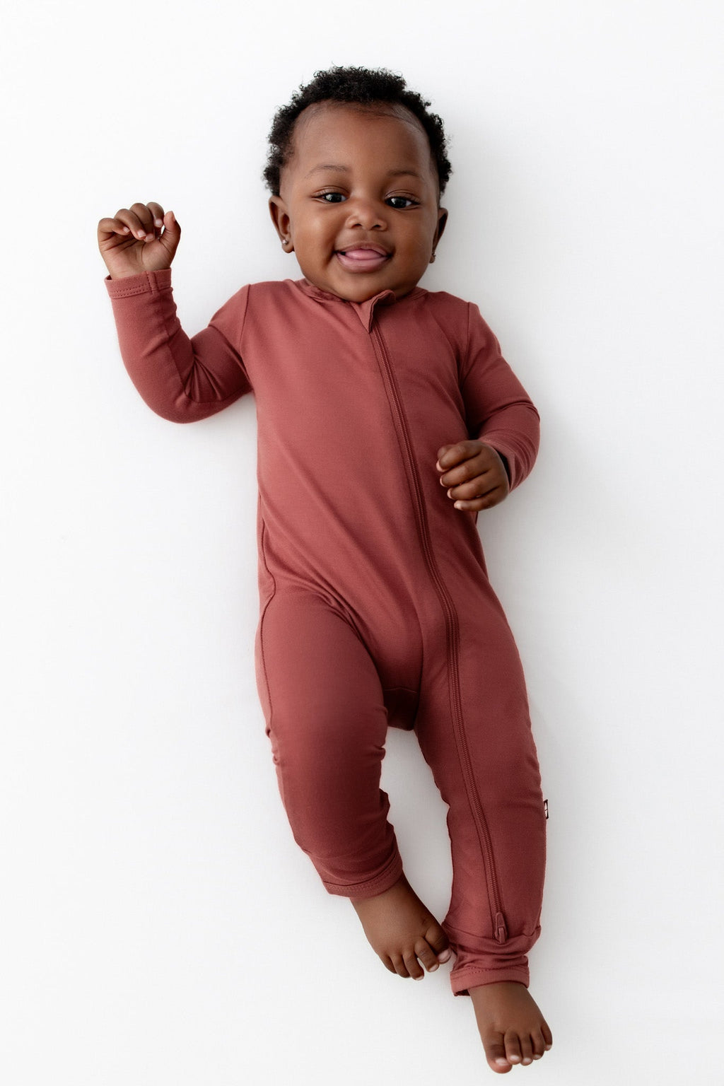 Zippered Romper in Ember