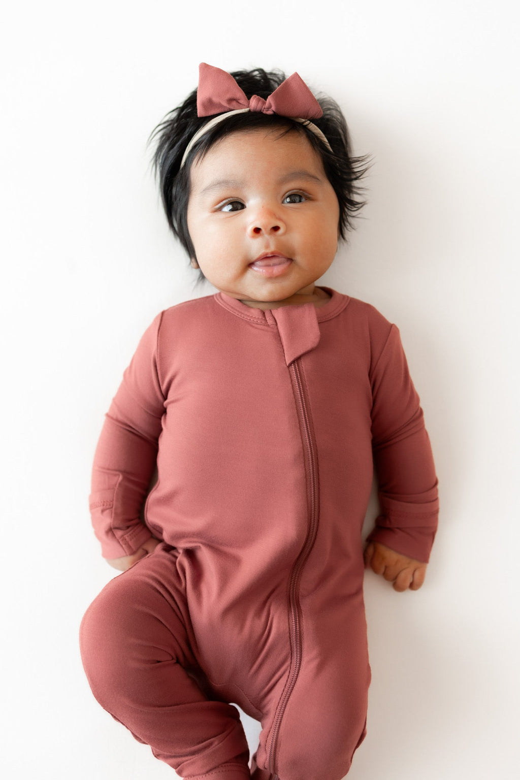 Zippered Romper in Ember