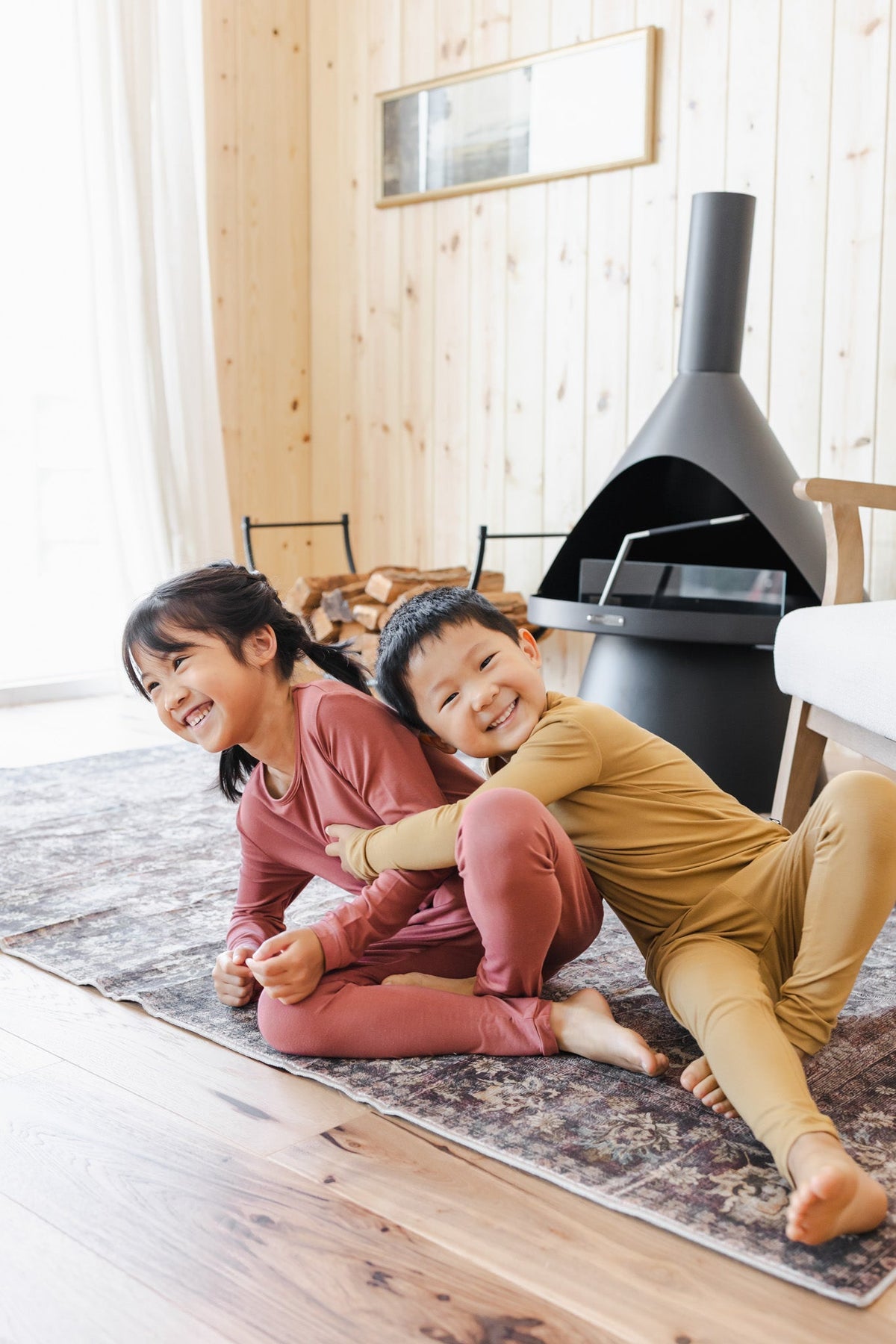 Long Sleeve Pajamas in Ember