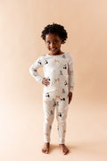Long Sleeve Pajamas in Fluffy Cat