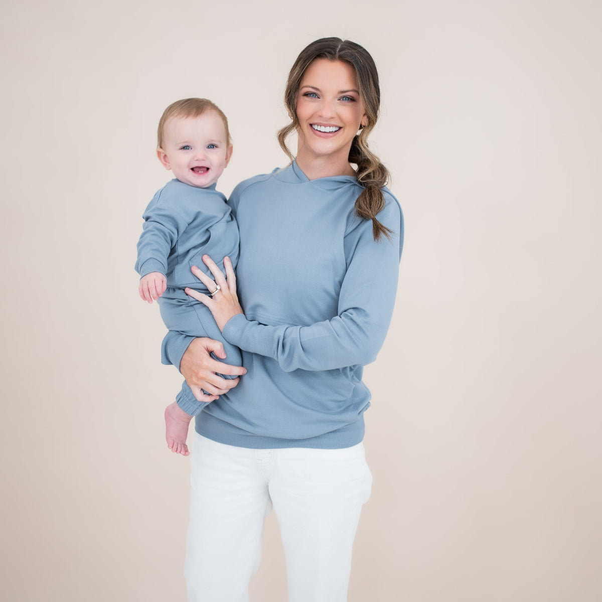 French Terry Jogger Set in Slate