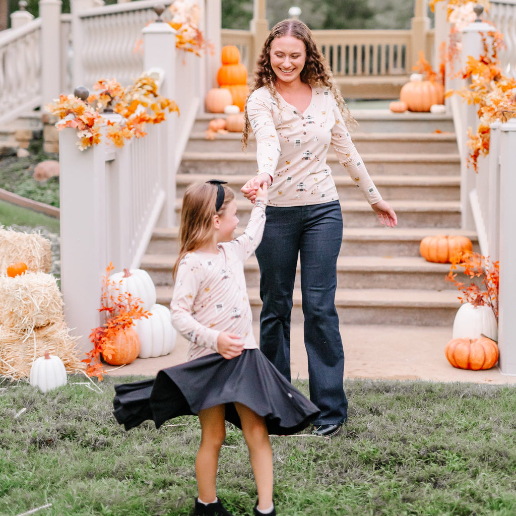 Long Sleeve Toddler Crew Neck Tee in Gilmore Girls