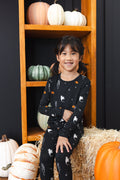 Long Sleeve Pajamas in Halloween Friends