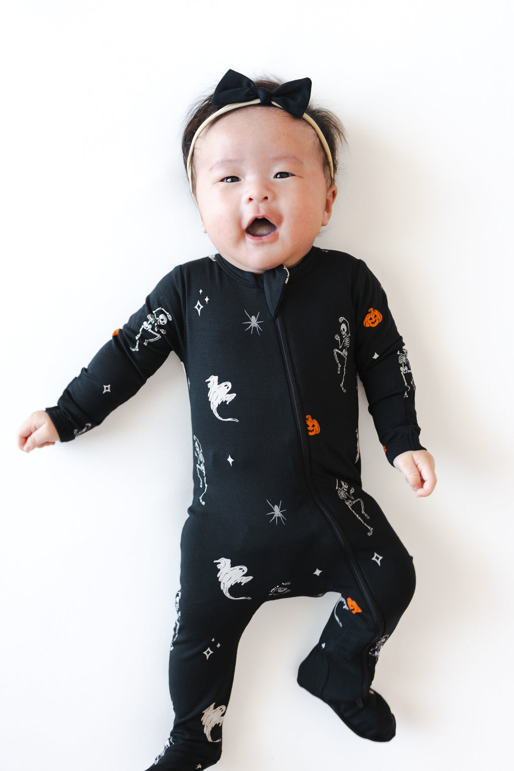 Zippered Footie in Halloween Friends