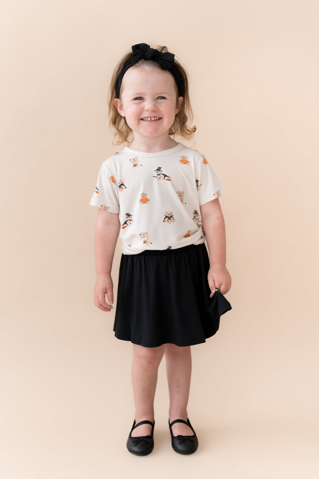 Toddler Basic Tee in Halloween Teddy