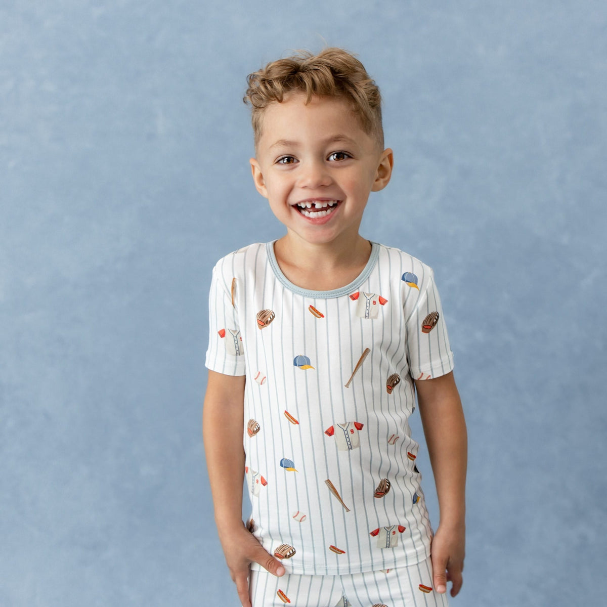 Short Sleeve Pajamas in Home Run
