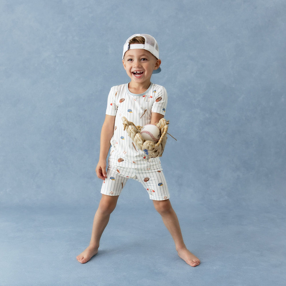 Short Sleeve Pajamas in Home Run