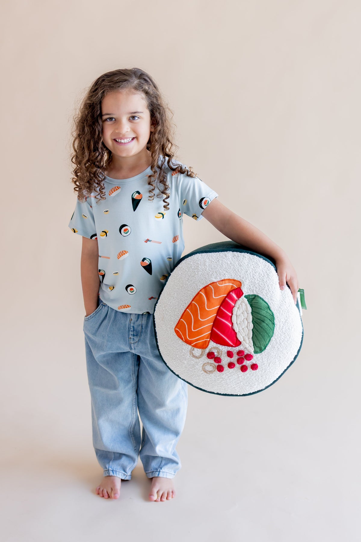 Toddler Basic Tee in Ice Sushi