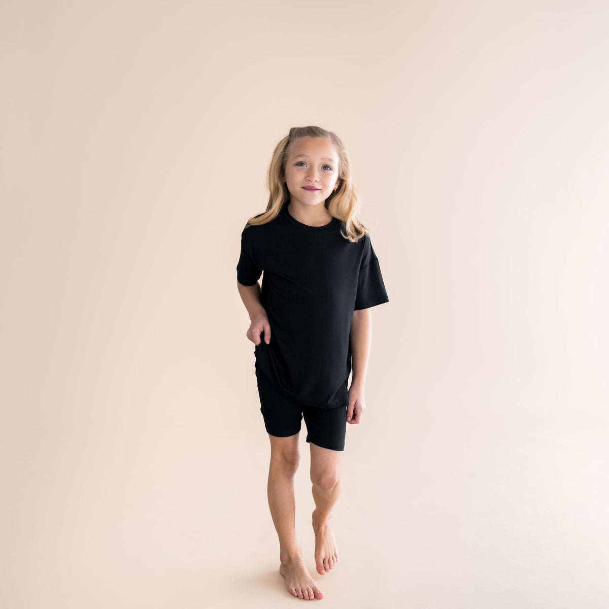 Toddler Biker Short Set in Midnight
